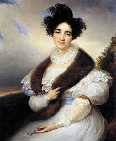 KINSOEN, Francois Joseph Portrait of Marie J. Lafont-Porcher Germany oil painting art